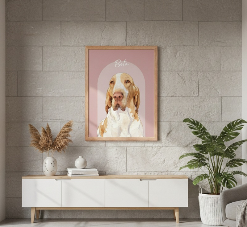Shaped Background Dog Portrait - Image 3